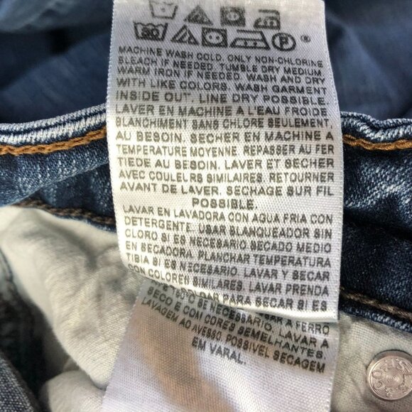 Levis Womens The Original Jean Jeans Size 8 Blue Denim Skinny Legging Casual - Picture 13 of 16